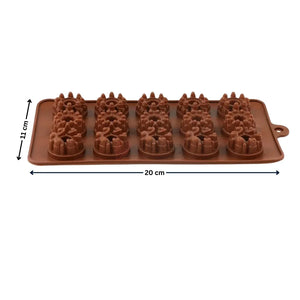 15_Cavity_Mini_Donut_Chocolate_Silicone_Mould_1 - Bakeyy.com