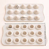 15 Cavity | Modak Shape Silicone Chocolate Mould | Pack of 1