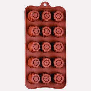 15_Cavity_Silicone_Chocolate_Mould_4 - Bakeyy.com