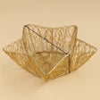 Star Gold Metal Basket | 1 Piece - Bakeyy.com - India - Star Gold Metal Basket | 1 Piece - Medium