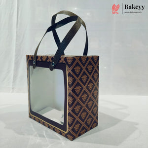Designer Printed Gift Box Set of 3 | Transparent Window & Carry Handle | Premium Hamper Packaging