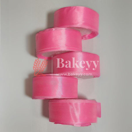 Cloth Satin ribbon for decoration | Gift wrapping | School project works | Opening ribbon | Multi-purpose use - Bakeyy.com - India - Cloth Satin ribbon for decoration | Gift wrapping | School project works | Opening ribbon | Multi-purpose use - Cream