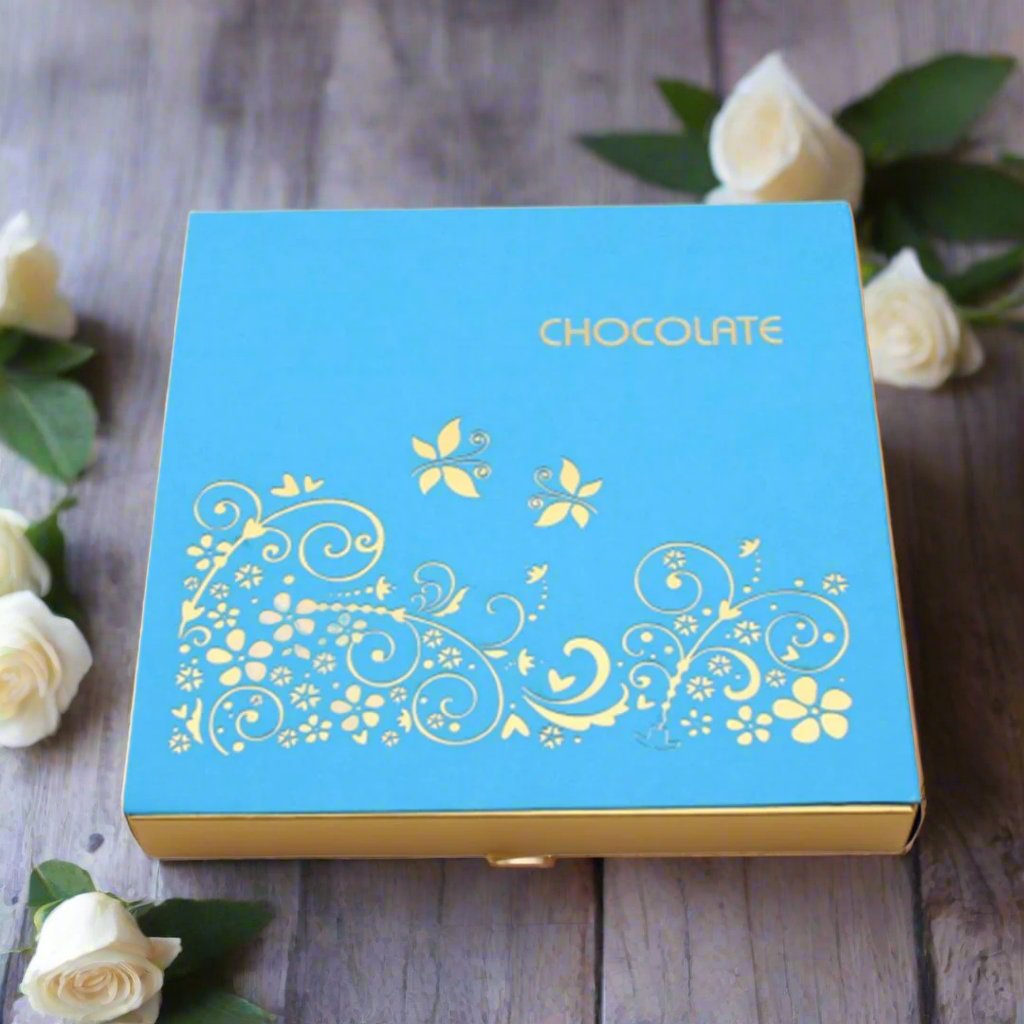 16 Cavity Hard Chocolate Box | Sky Blue Colour - Bakeyy.com - India - 16 Cavity Hard Chocolate Box | Sky Blue Colour - Default Title