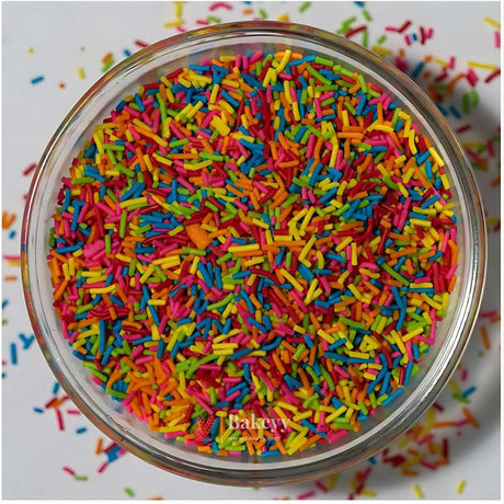 Rainbow Vermicelli Sprinklers| 500gm - Bakeyy.com - India - Rainbow Vermicelli Sprinklers| 500gm - Default Title