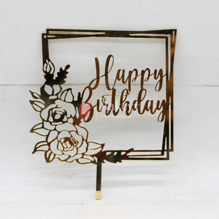 5" inch Happy Birthday Cake Topper - Bakeyy.com