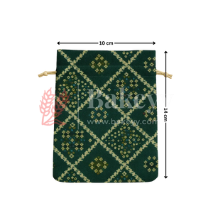 Bandhini Print Potli Bags | Perfect for Festive Gifting | Pack of 10 - Bakeyy.com - India - Bandhini Print Potli Bags | Perfect for Festive Gifting | Pack of 10 - Yellow / 10x14 cm 150.00