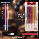 6 Pcs Multicolor Birthday Candles for Cakes| Party Candles with Candle Holders| Metallic Candles - Bakeyy.com - India - 6 Pcs Multicolor Birthday Candles for Cakes| Party Candles with Candle Holders| Metallic Candles - Default Title