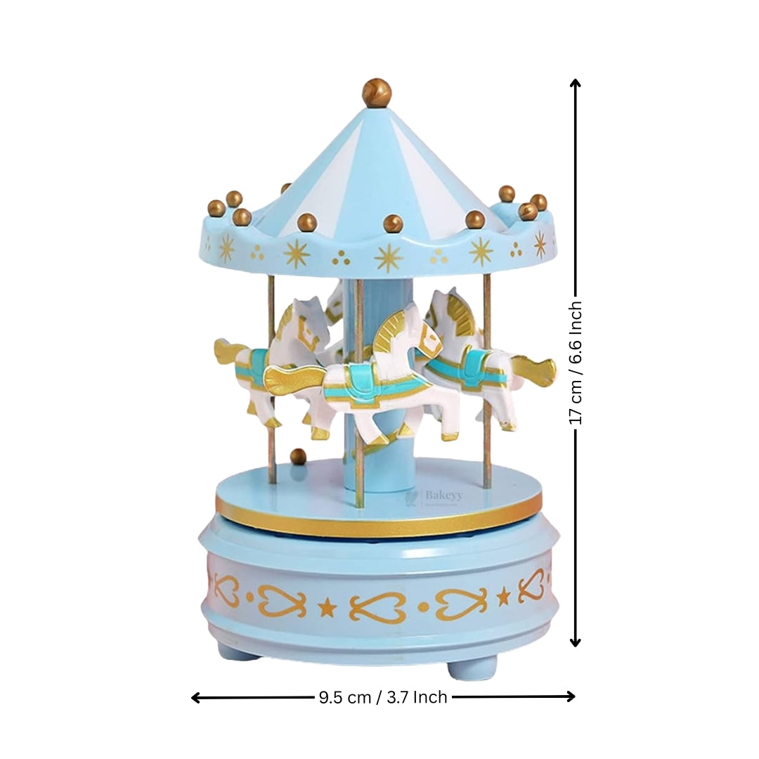 Pink Musical Carousel | Rotating Horse Toy Showpiece for Kids & Decor