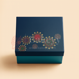 Pastel Green Floral Printed Rigid Hamper Box | 1 Piece