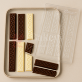 Mould 660 | Wafer Design Cacao Mould | Baking Accessories | Plastic Chocolate Mould | Party Favor Mould | Pack of 1