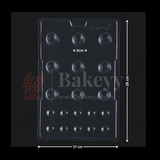 Mould 133 | Round Ring & Dome Chocolate Cacao Mould | Baking Accessories | Plastic Chocolate Mould | Party Favor Mould | Pack of 1