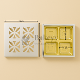 4 Cavity Silver Chocolate Box | Gift Box | Multipurpose Box | Pack of 10
