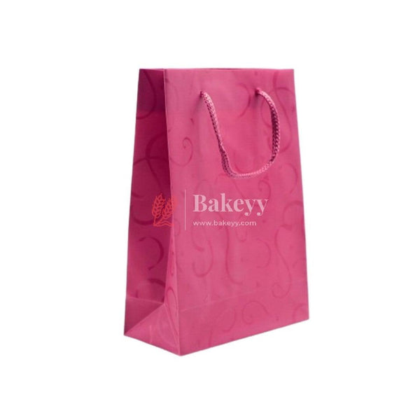 17x12 cm Lamanation Bag Rose Pink Colour | Pack of 10 - Bakeyy.com
