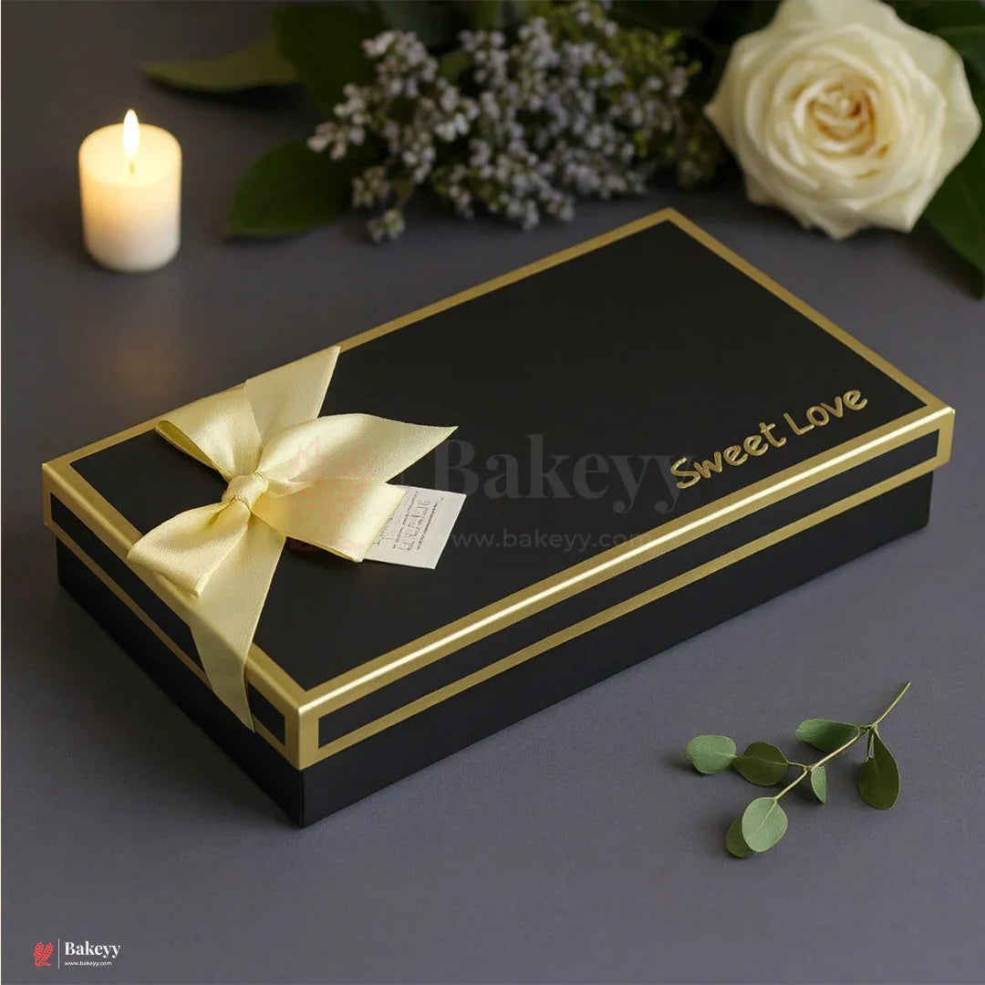 18 Cavity Hard Chocolate Box | Black Colour