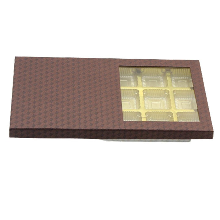 18 Cavity Hard Chocolate Box | Brown Colour - Bakeyy.com