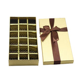 18 Cavity Hard Chocolate Box | Gold Colour - Bakeyy.com - India - 18 Cavity Hard Chocolate Box | Gold Colour - Default Title