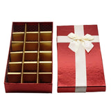 18 Cavity Hard Chocolate Box | Red Colour - Bakeyy.com - India - 18 Cavity Hard Chocolate Box | Red Colour - Default Title