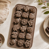 18 Cavity | Floral Design Silicon Chocolate Mould 