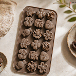 18 Cavity | Floral Design Silicon Chocolate Mould 
