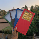 18 Cavity Rigid Chocolate Box | Box with Golden 18 Cavity Tray | Multiple Color Options | Pack of 1