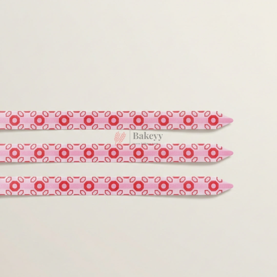 18 cm Printed Pattern Pull Up Gift Ribbon Bow | Easy Self-Tie Decorative Ribbon for Gift Wrapping & Hampers | Multiple Designs Available | Pack of 10