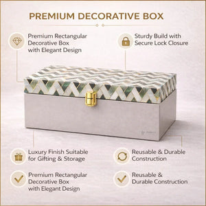 Premium Rectangular Hamper Box | Luxury Storage Box | Premium Gift & Storage | Pack of 1 - Bakeyy.com - India - Premium Rectangular Hamper Box | Luxury Storage Box | Premium Gift & Storage | Pack of 1 - Default Title 400.00