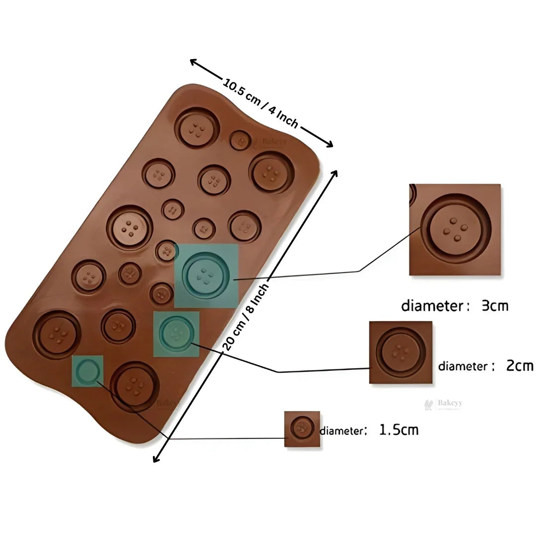 19cavityButtonDesignSiliconeChocolateMould_2 - Bakeyy.com