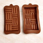 1CavityWovenChocolateBarSiliconeMould_2 - Bakeyy.com