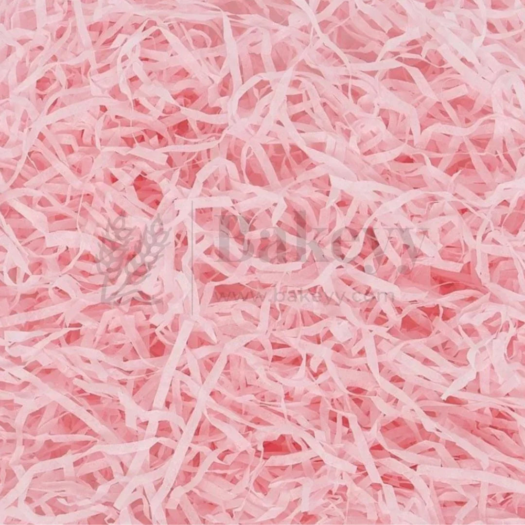 Light Pink Shredded Paper - Bakeyy.com - India - Light Pink Shredded Paper - 100Gm
