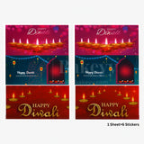Happy Diwali - Festival of Lights of Lights Sticker | Pack of 10 Sheets