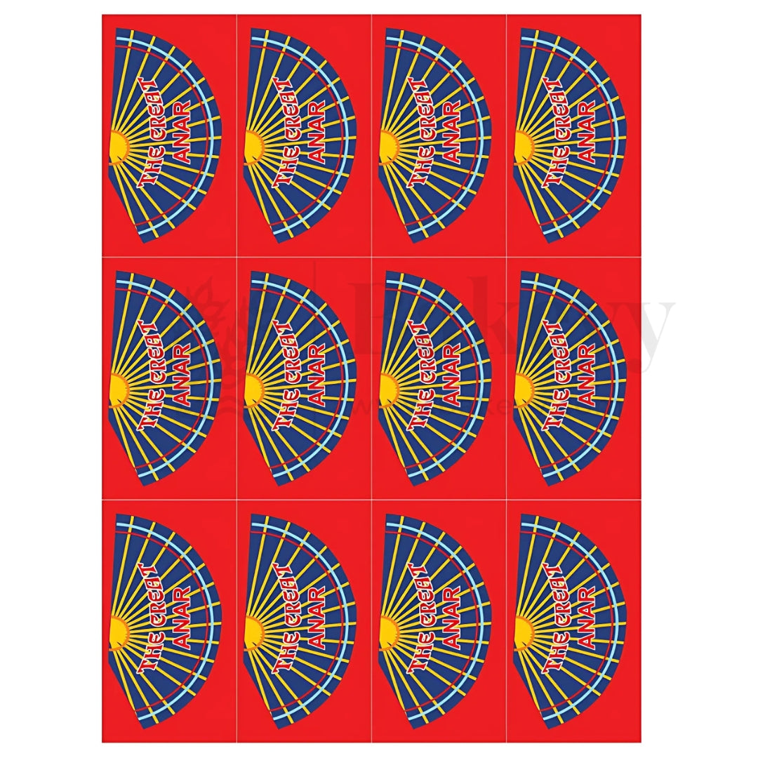 The Great Anar Diwali Sticker | Pack of 10 Sheets