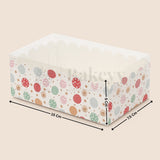 Cute Lollipop Print 2 Brownie Box With Lid | Pack of 50