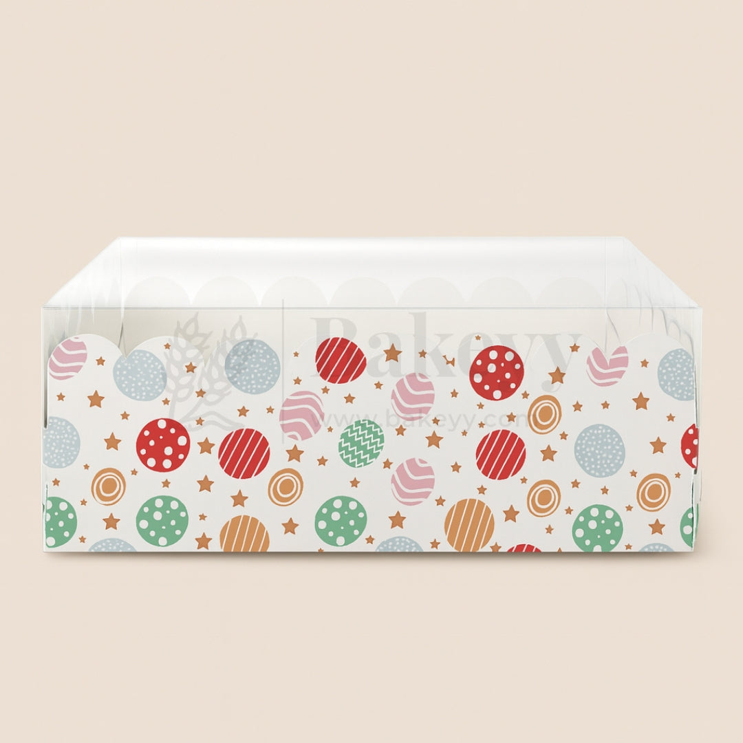 Cute Lollipop Print 2 Brownie Box With Lid | Pack of 50