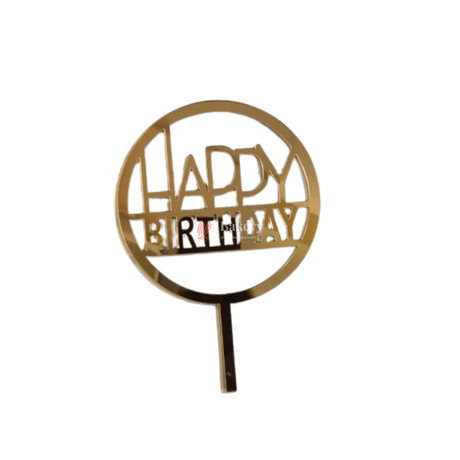 6" Happy Birthday Cake Toppers - Bakeyy.com - India - 6" Happy Birthday Cake Toppers - Default Title