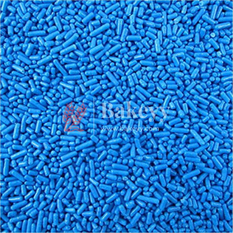 Royal Blue Color Vermicelli Sprinklers - Bakeyy.com - India - Royal Blue Color Vermicelli Sprinklers - 100 gm / Royal Blue