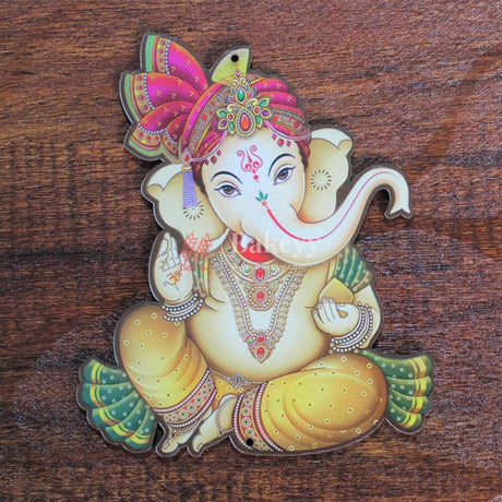 Lord Ganesh MDF Wooden Cutout | Wall Hangings | DIY Rangoli Kit | Decorations for Diwali, Dusshera Wedding Rangoli, Pooja, Decorations, Festival Gift | Pack of 2 - Bakeyy.com - India - Lord Ganesh MDF Wooden Cutout | Wall Hangings | DIY Rangoli Kit | Decorations for Diwali, Dusshera Wedding Rangoli, Pooja, Decorations, Festival Gift | Pack of 2 - 3" Inch