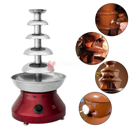 Electric Chocolate Fountain Machine | Adjustable Settings | Keep Warm Function | Perfect for Chocolate Melting | 5 Layer - Bakeyy.com - India - Electric Chocolate Fountain Machine | Adjustable Settings | Keep Warm Function | Perfect for Chocolate Melting | 5 Layer - Default Title