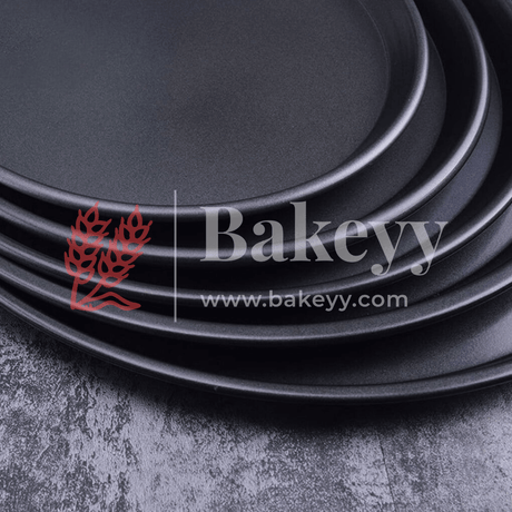 Premium Non-Stick Pizza Baking Tray || Round Carbon Steel Pizza Pan for Perfect Crusts || - Bakeyy.com - India - Premium Non-Stick Pizza Baking Tray || Round Carbon Steel Pizza Pan for Perfect Crusts || - Medium