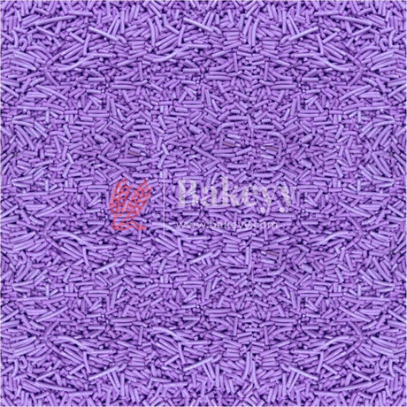 Purple Color Vermicelli Sprinklers - Bakeyy.com - India - Purple Color Vermicelli Sprinklers - 100 gm / Purple