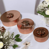 Hammered Copper Decorative Jar with Floral Lid - Bakeyy.com - India - Hammered Copper Decorative Jar with Floral Lid - Small