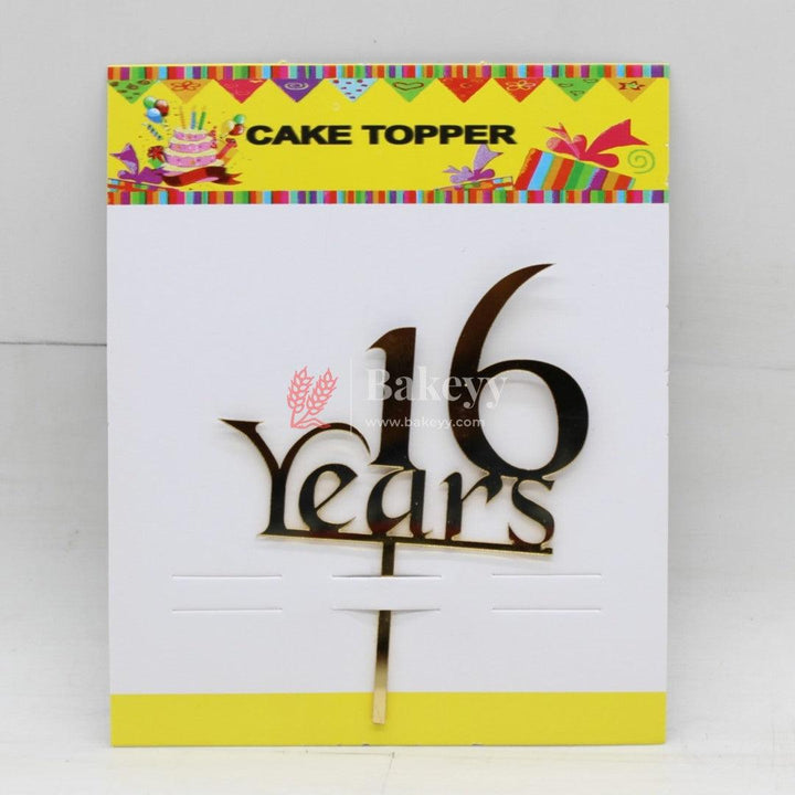 4" inch Happy Anniversary Cake Topper - Bakeyy.com