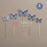 10 pcs shiny butterfly Birthday Cake Topper| decoration Toppers| Bday Decorations Items | - Bakeyy.com - India - 10 pcs shiny butterfly Birthday Cake Topper| decoration Toppers| Bday Decorations Items | - Lilac