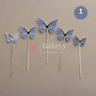 10 pcs shiny butterfly Birthday Cake Topper| decoration Toppers| Bday Decorations Items | - Bakeyy.com - India - 10 pcs shiny butterfly Birthday Cake Topper| decoration Toppers| Bday Decorations Items | - Lilac