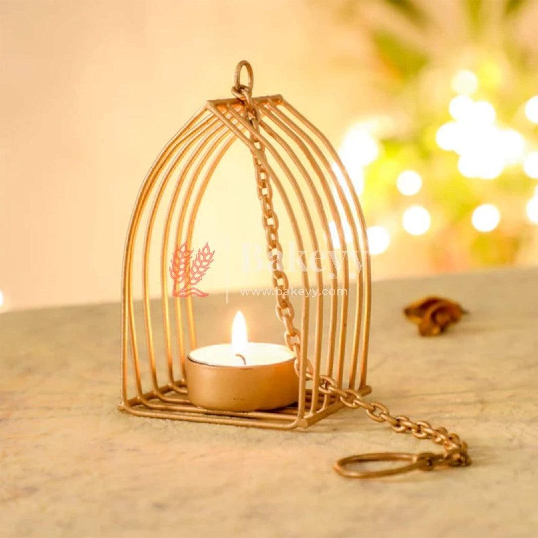 Decorative Candles Stand Perfect for Gift, Diwali, Navratri Decoration - Bakeyy.com - India - Decorative Candles Stand Perfect for Gift, Diwali, Navratri Decoration - Gold