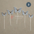 10 pcs shiny butterfly Birthday Cake Topper| decoration Toppers| Bday Decorations Items | - Bakeyy.com - India - 10 pcs shiny butterfly Birthday Cake Topper| decoration Toppers| Bday Decorations Items | - Blue