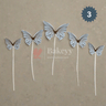 10 pcs shiny butterfly Birthday Cake Topper| decoration Toppers| Bday Decorations Items | - Bakeyy.com - India - 10 pcs shiny butterfly Birthday Cake Topper| decoration Toppers| Bday Decorations Items | - Blue