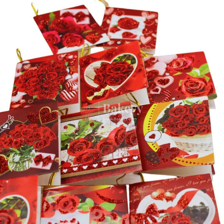 Red Rose Tags | Eco-Friendly | Tags with Golden Thread - Bakeyy.com - India - Red Rose Tags | Eco-Friendly | Tags with Golden Thread - Default Title