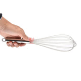 Heavy Stainless Steel Whisk, Whisk Egg Beater | Wisk Manual Whisk Balloon Whisk Stirring | 3 Different Size - Bakeyy.com - India - Heavy Stainless Steel Whisk, Whisk Egg Beater | Wisk Manual Whisk Balloon Whisk Stirring | 3 Different Size - Small / 8" inch