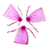 10x14 CM | Organza Potli Bags | Dark Pink Colour |100 g | Candy Bag - Bakeyy.com - India - 10x14 CM | Organza Potli Bags | Dark Pink Colour |100 g | Candy Bag - Pack Of 100 / 10x14 cm / 4x6 inch / Magenta