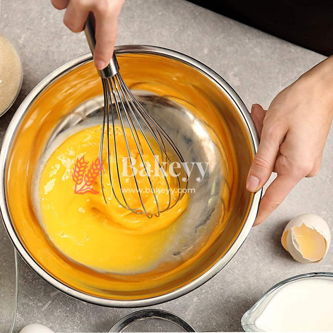 Stainless Steel Balloon Whisk | Durable & Ergonomic Kitchen Tool |for Baking & Cooking|